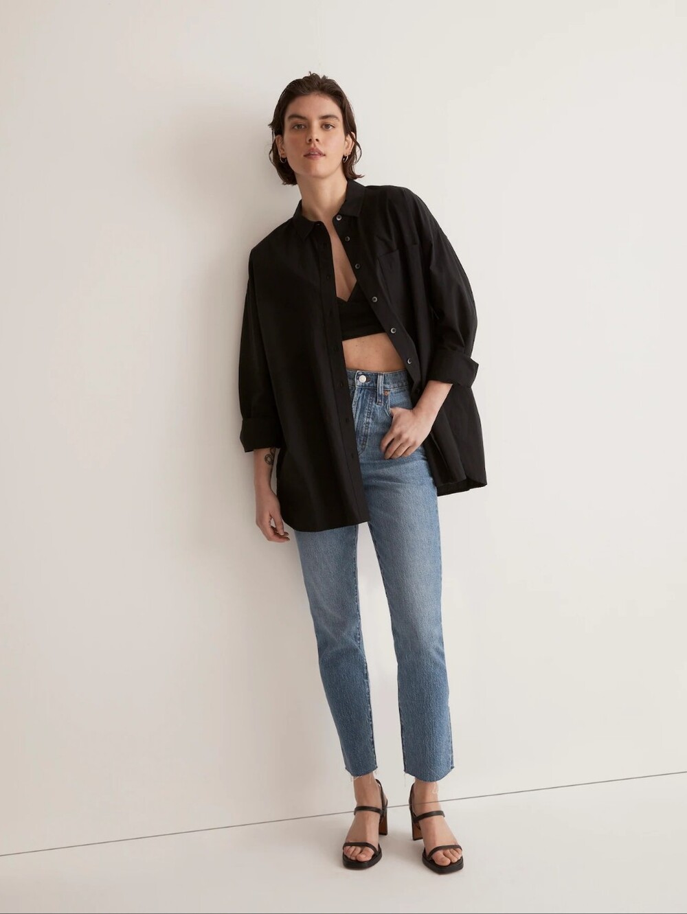 Madewell The Perfect Vintage Jean in Earlside Wash: Raw-Hem Edition Size 30